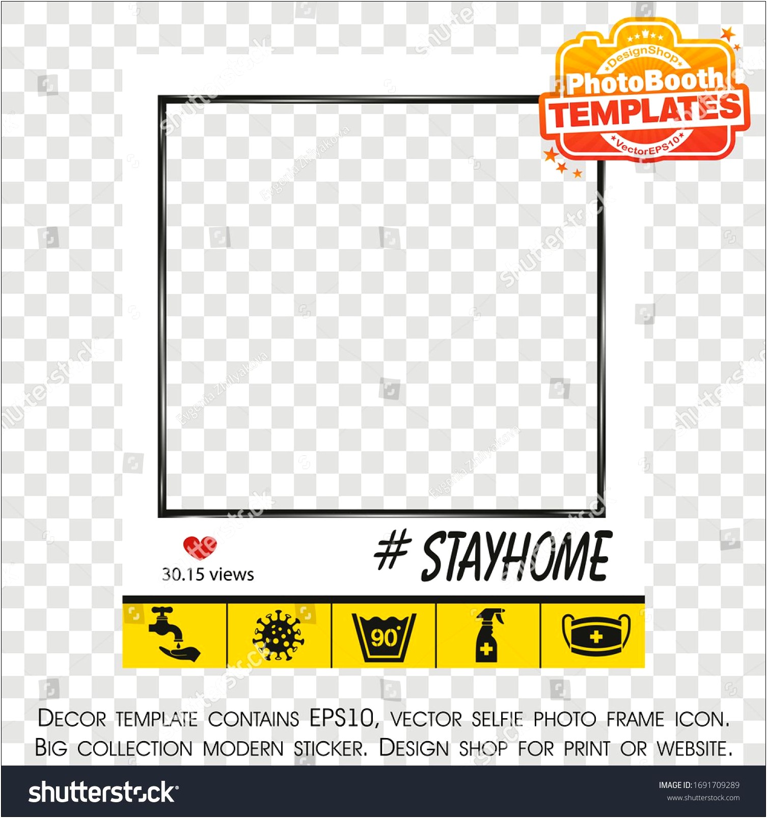 Photo Booth Big Frame Template Free Download