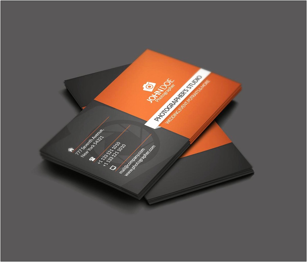 Photography Business Card Template Psd Free Download