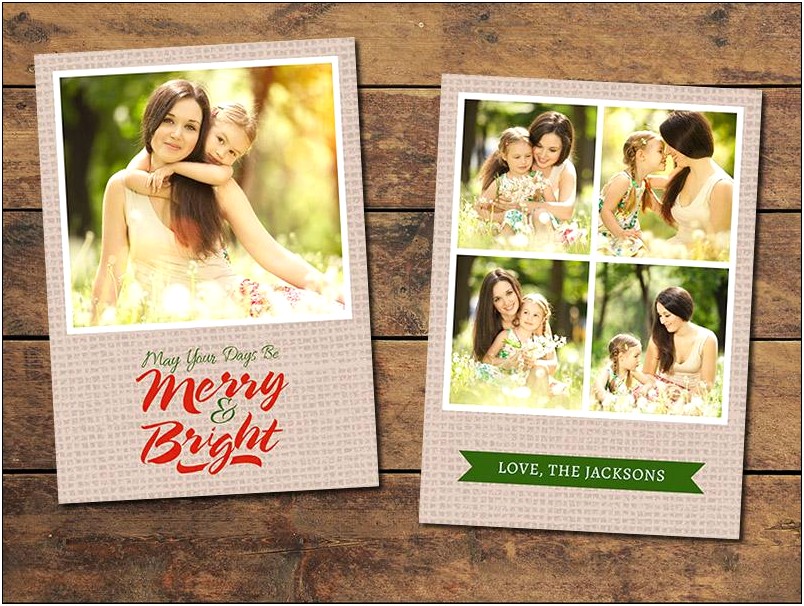 Photoshop Christmas Card Templates For Photographers Free