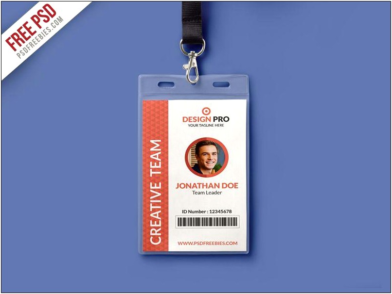 Photoshop Id Card Template Psd File Free Download