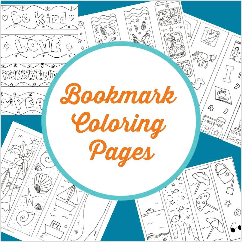 Pinterest Free Coloring Bookmark Templates To Print