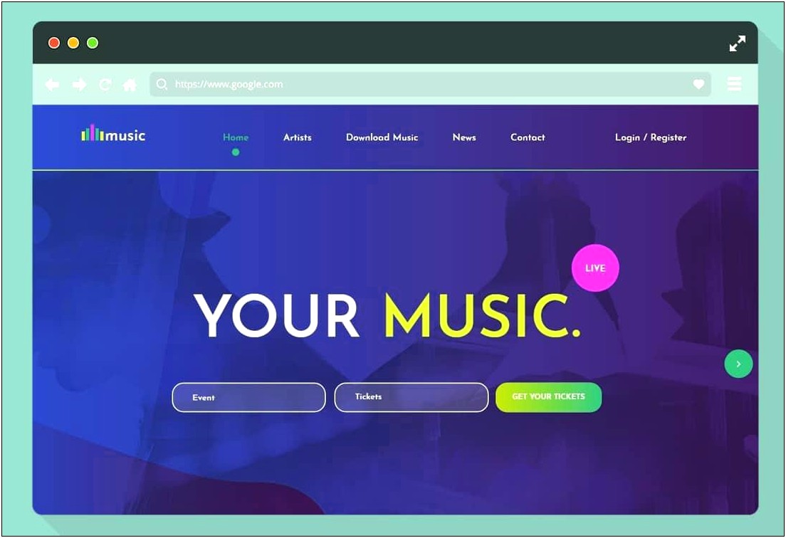 Poison Music Html One Page Template Free Download