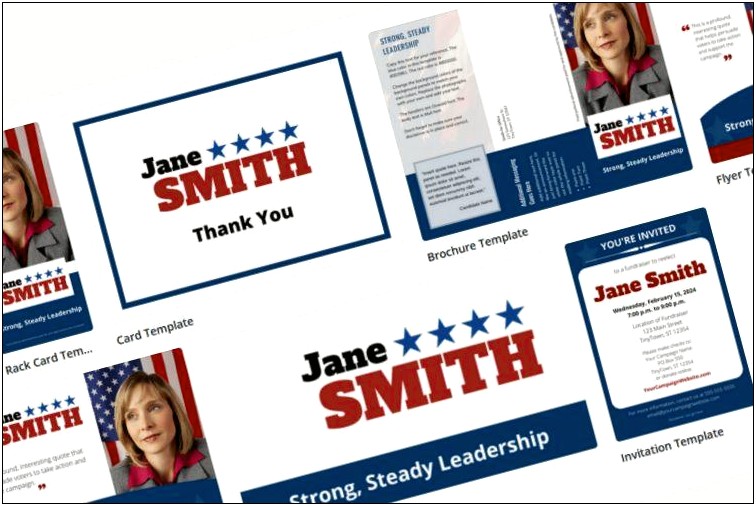 Political Campaign Tri Fold Brochure Template Free