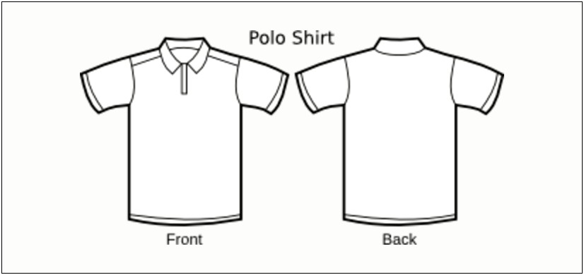 Polo Shirt Template Front And Back Free Download