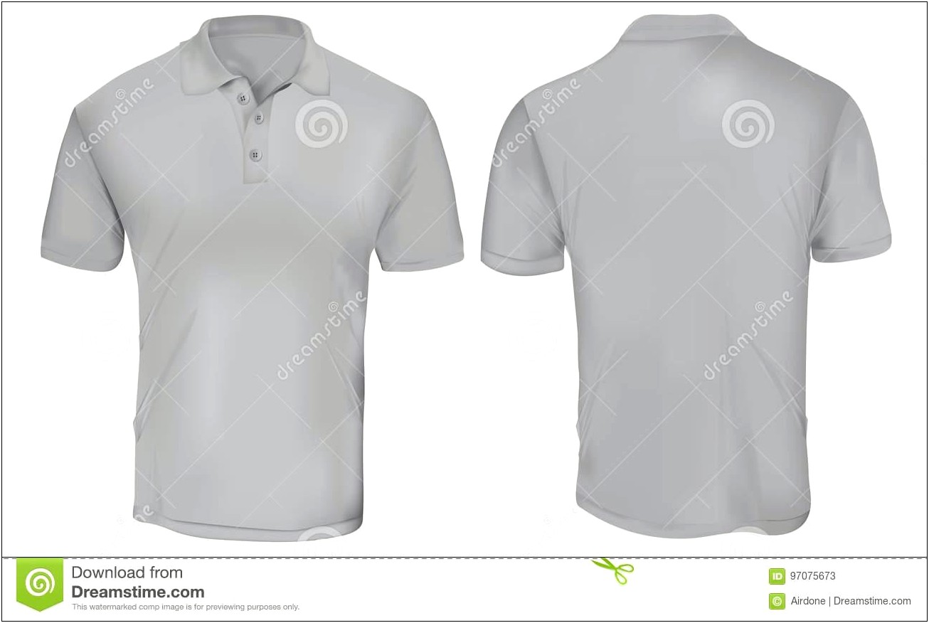 Polo Shirt Template Front And Back Free