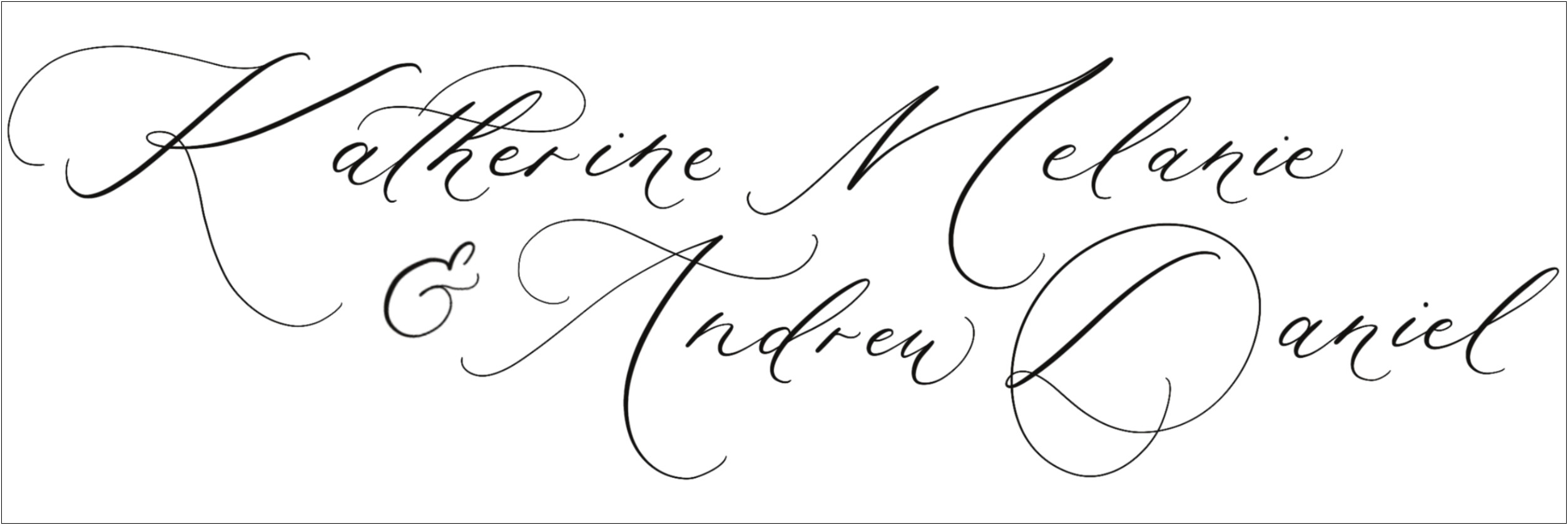 Popular Calligraphy Fonts For Wedding Invitations