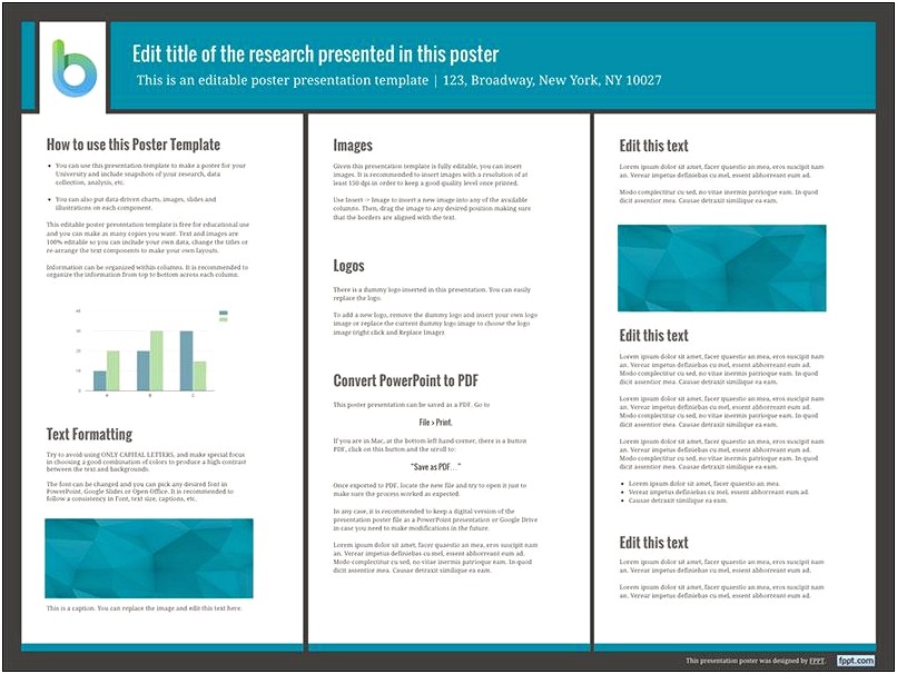 Poster Template Powerpoint 48 X 36 Free Download