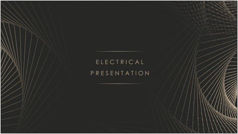 Powerpoint Templates For Electrical Engineering Presentation Free Download