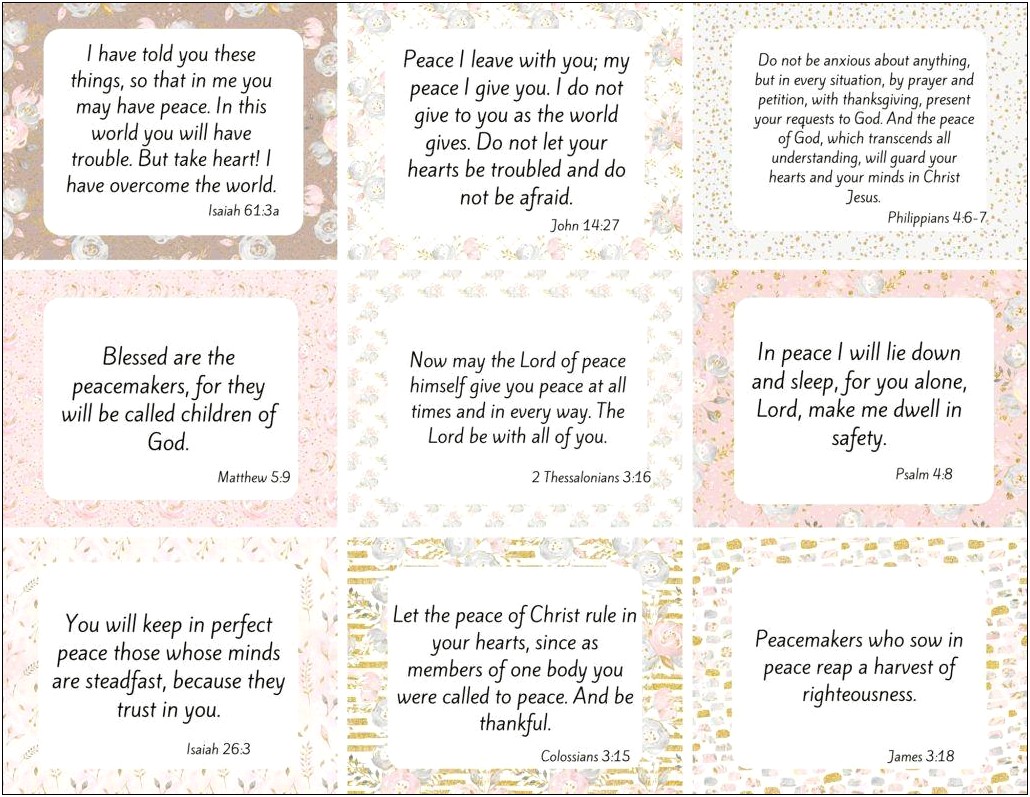 Prayer Card Template Free Small With No Pictures