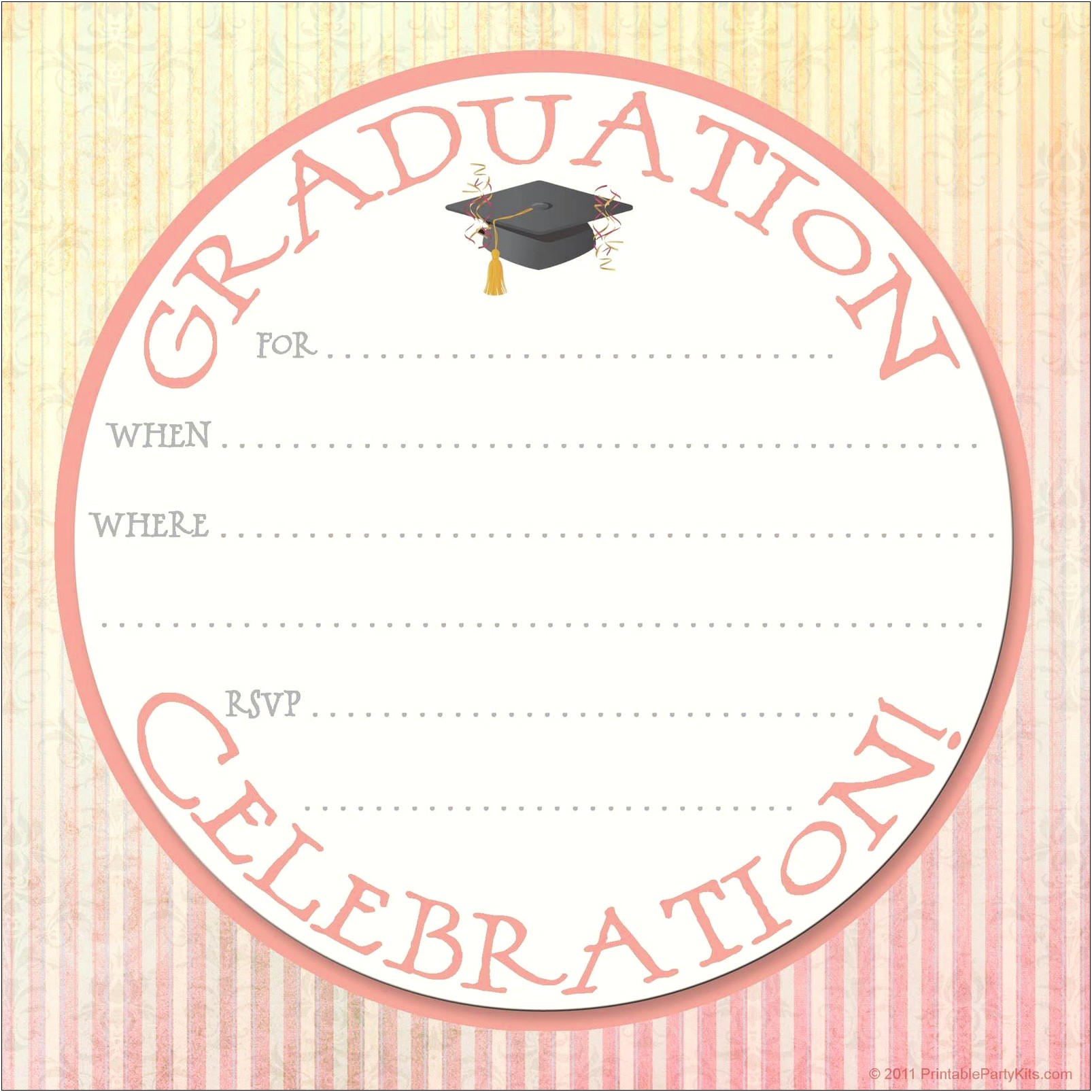 Pre K Graduation Invitations Templates Free