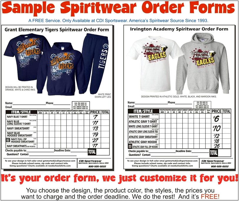 Pre Order Form Template Word Free