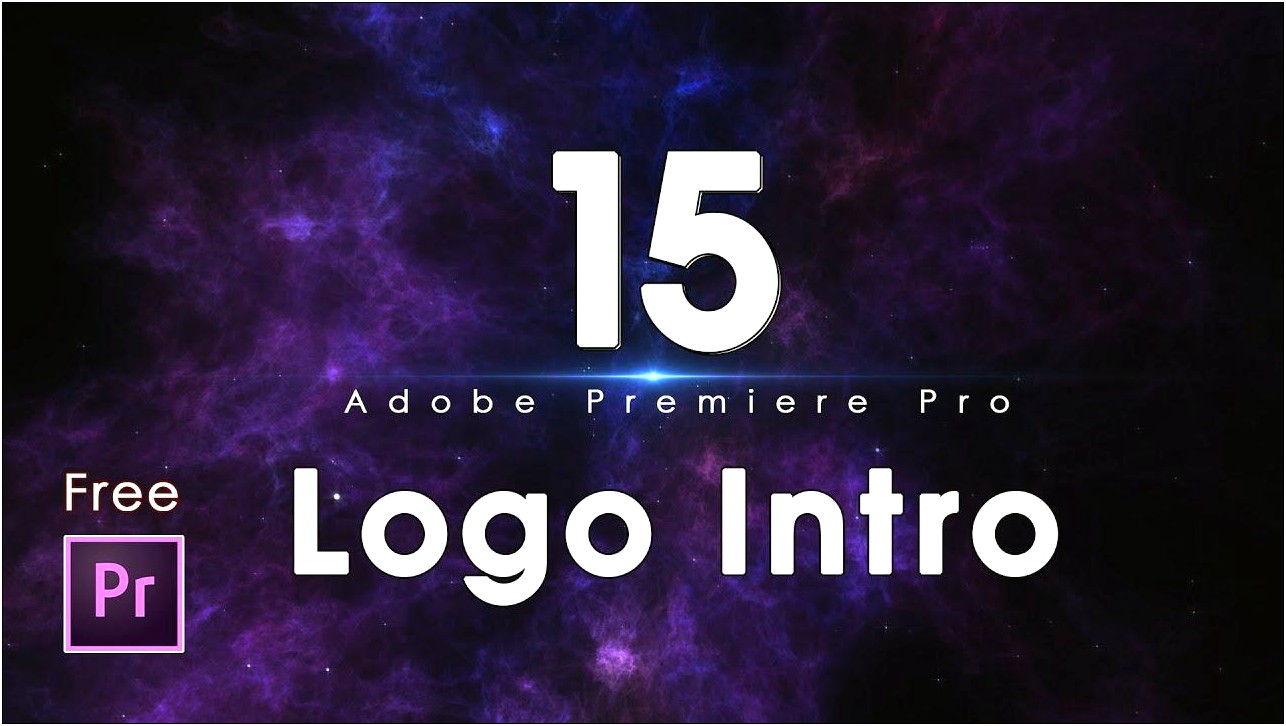 Premiere Pro Logo Intro Template Free