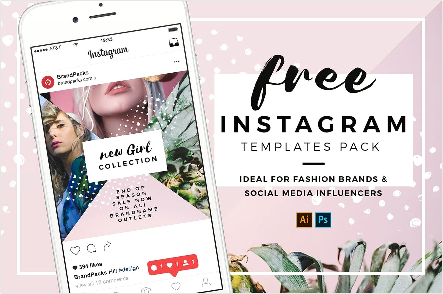 Premium Instagram Mockup Template 2019 Psd Free