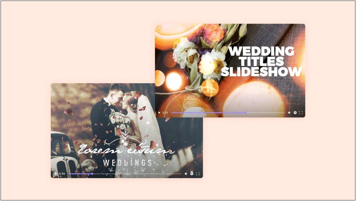Premium Wedding Titles Free After Effects Templates