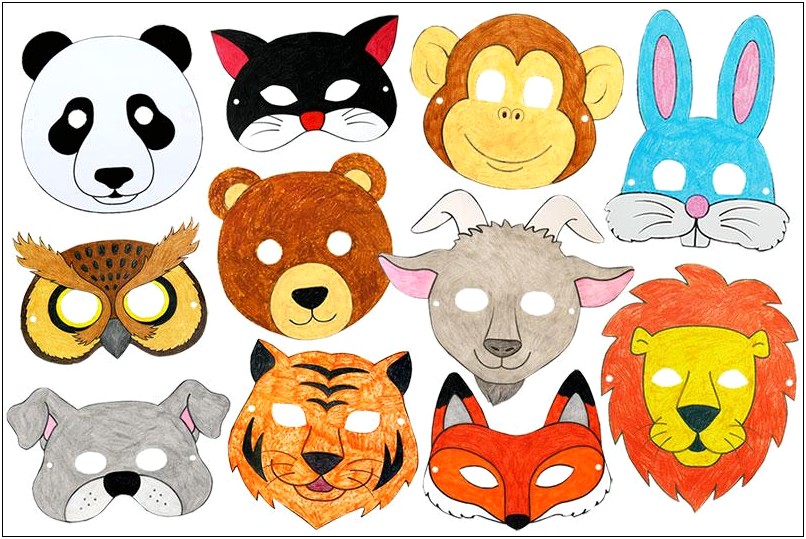 Printable 3d Animal Mask Templates Free