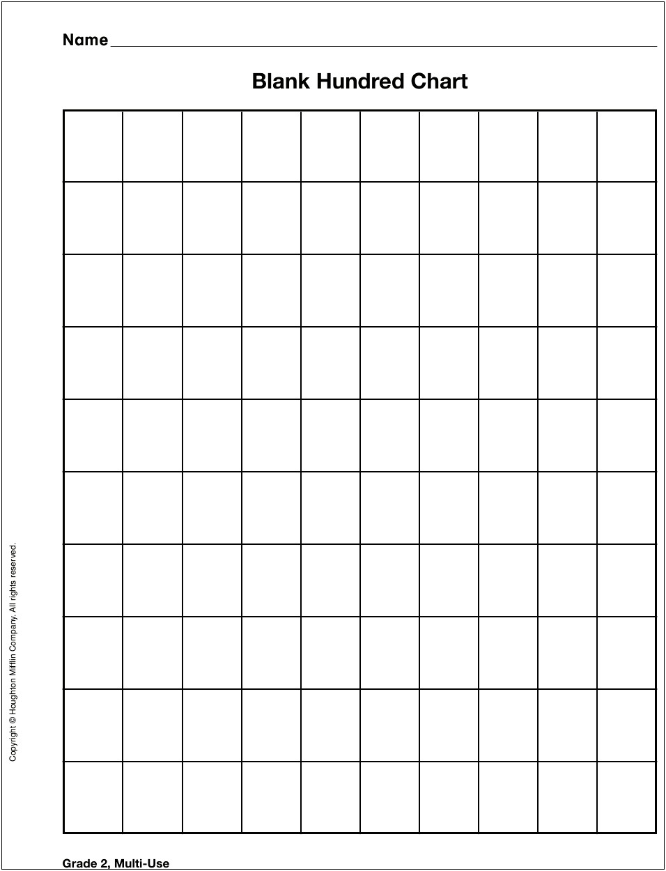 Printable Blank Tally Chart Template For Free