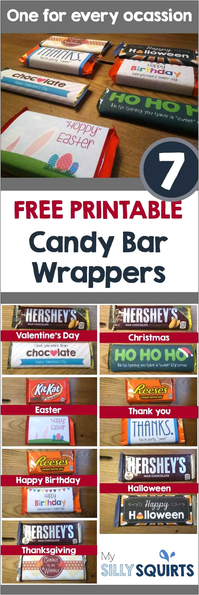 Printable Candy Bar Wrapper Template Free