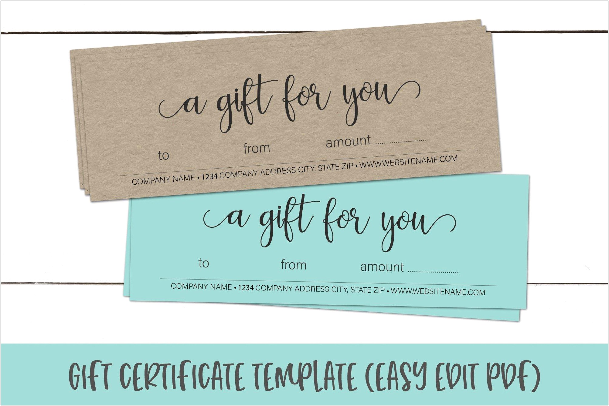 Printable Free Gift Certificate Template Pages