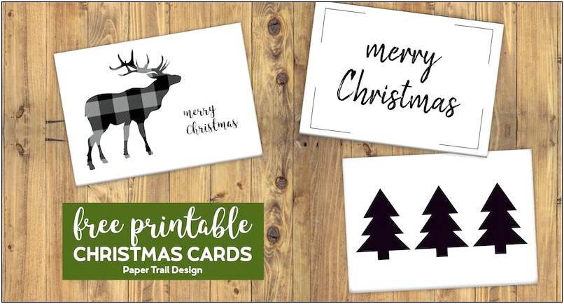 Printable Free Printable Christmas Note Card Template