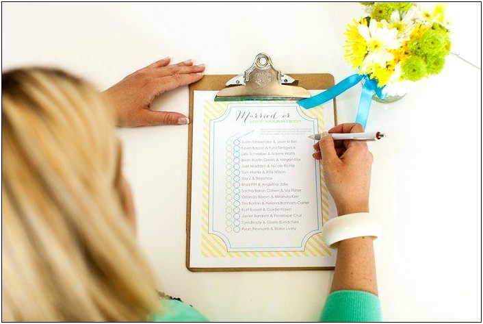 Printable Template Bridal Shower Free Games Customizable