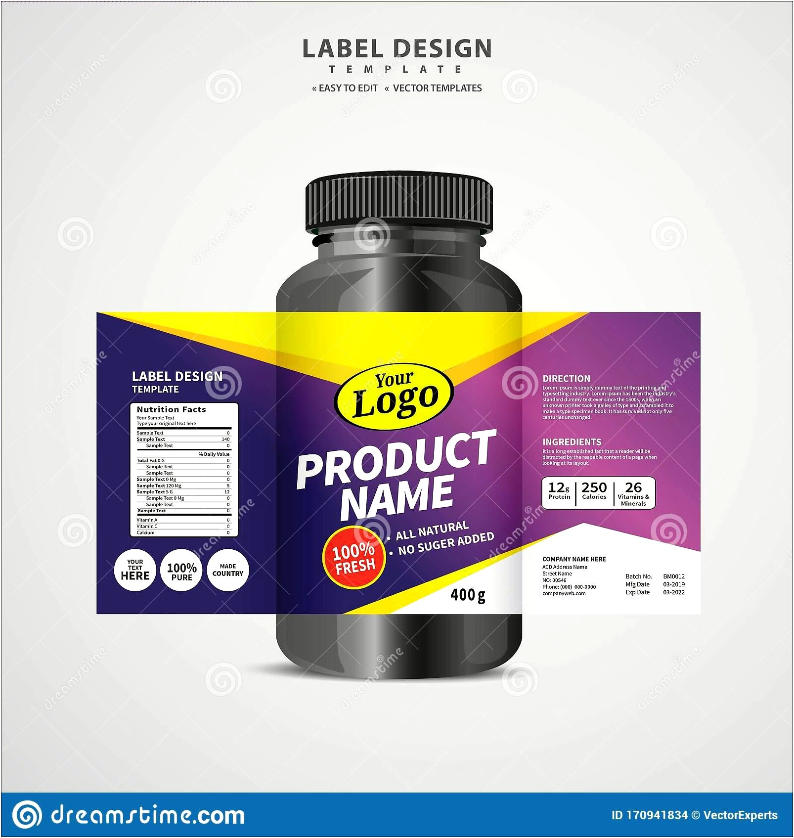 Product Label Design Templates Free Download