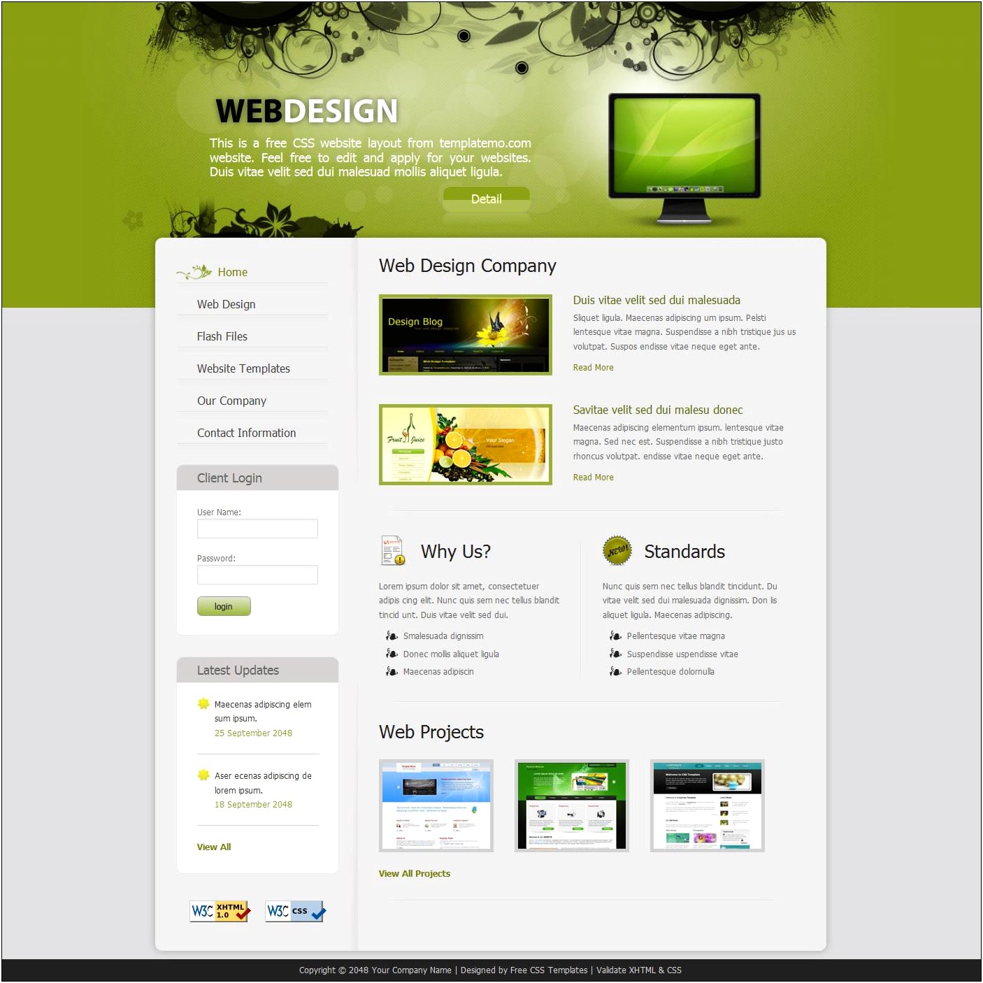 Professional Html Css Web Templates Free Download