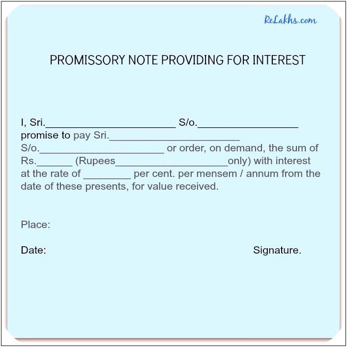 Promissory Note Business Template Free Loan To Business