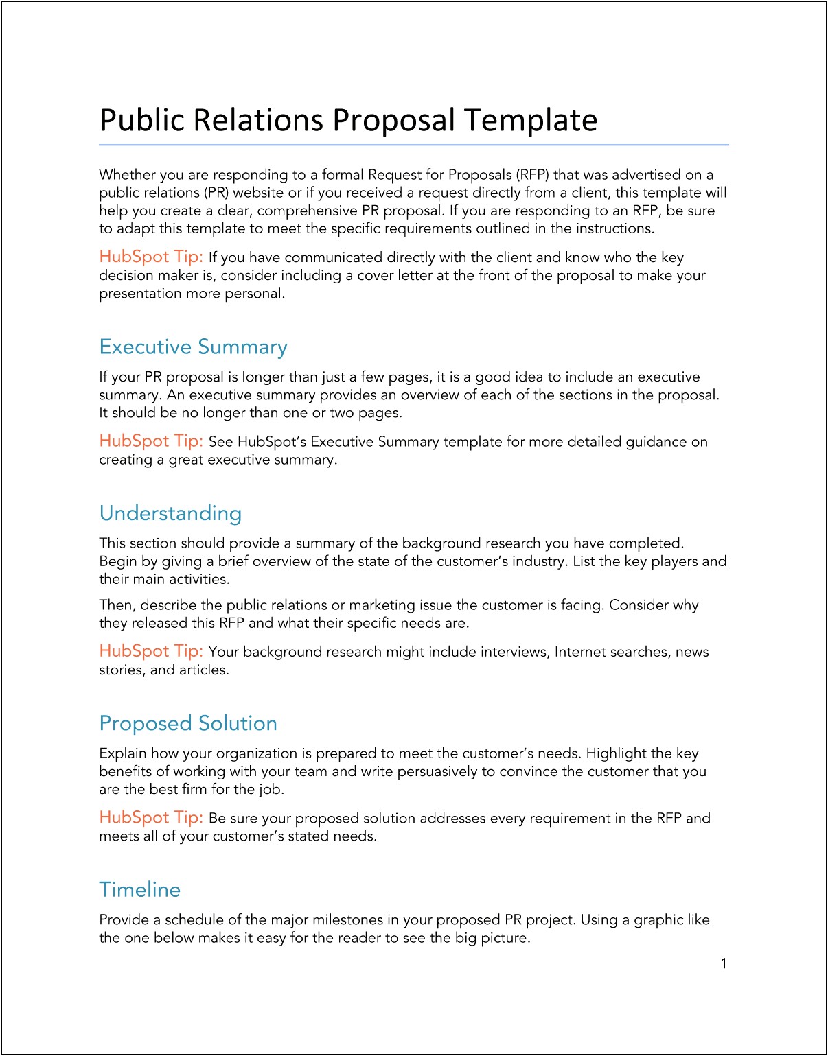 Proposal Template Word Doc Free Download