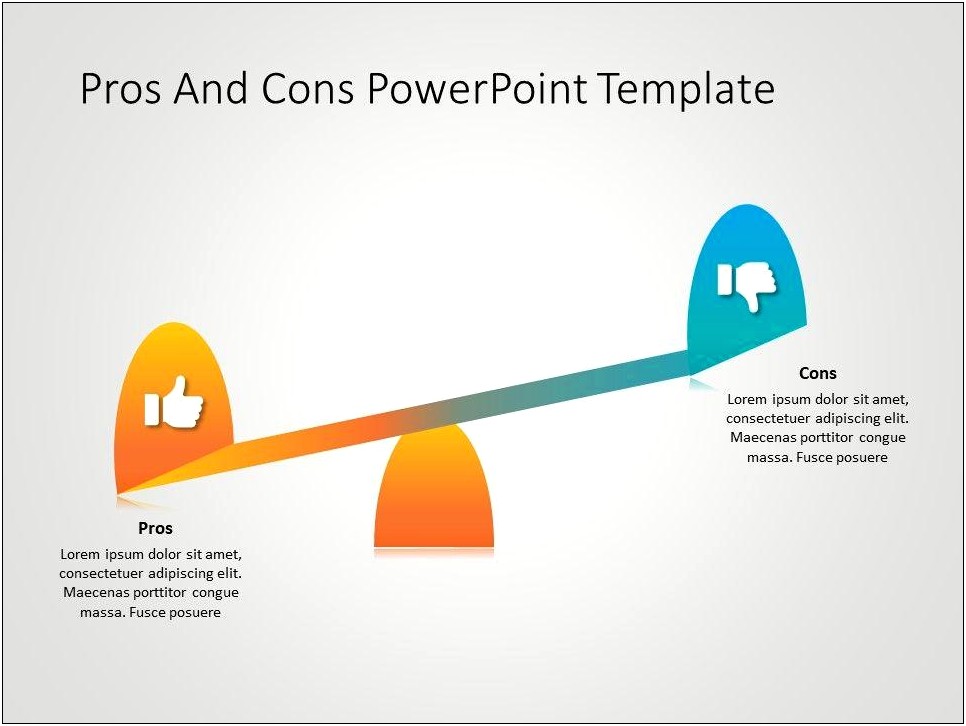 Pros And Cons Template Powerpoint Free