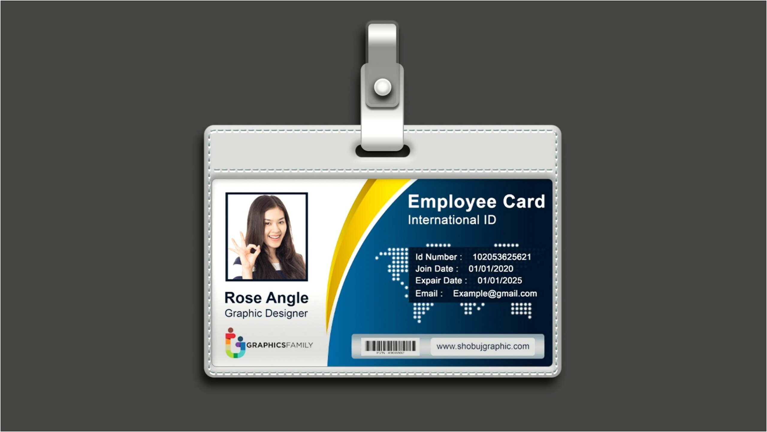 Psd Id Card Template Free Download