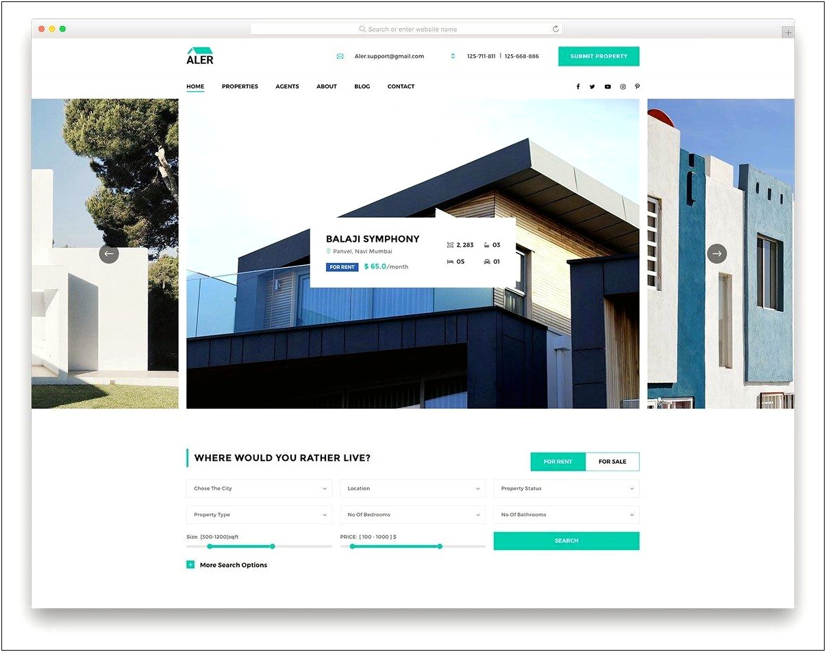 Qvrenti Responsive Real Estate Html5 Template Free Download