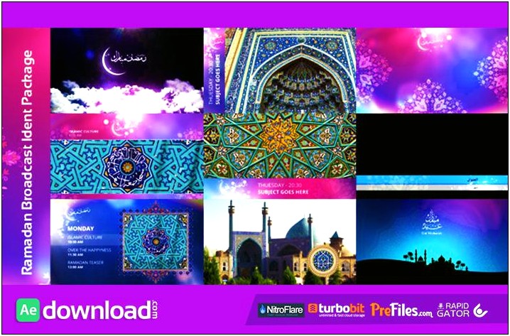 Ramadan Opener After Effects Template Free Download
