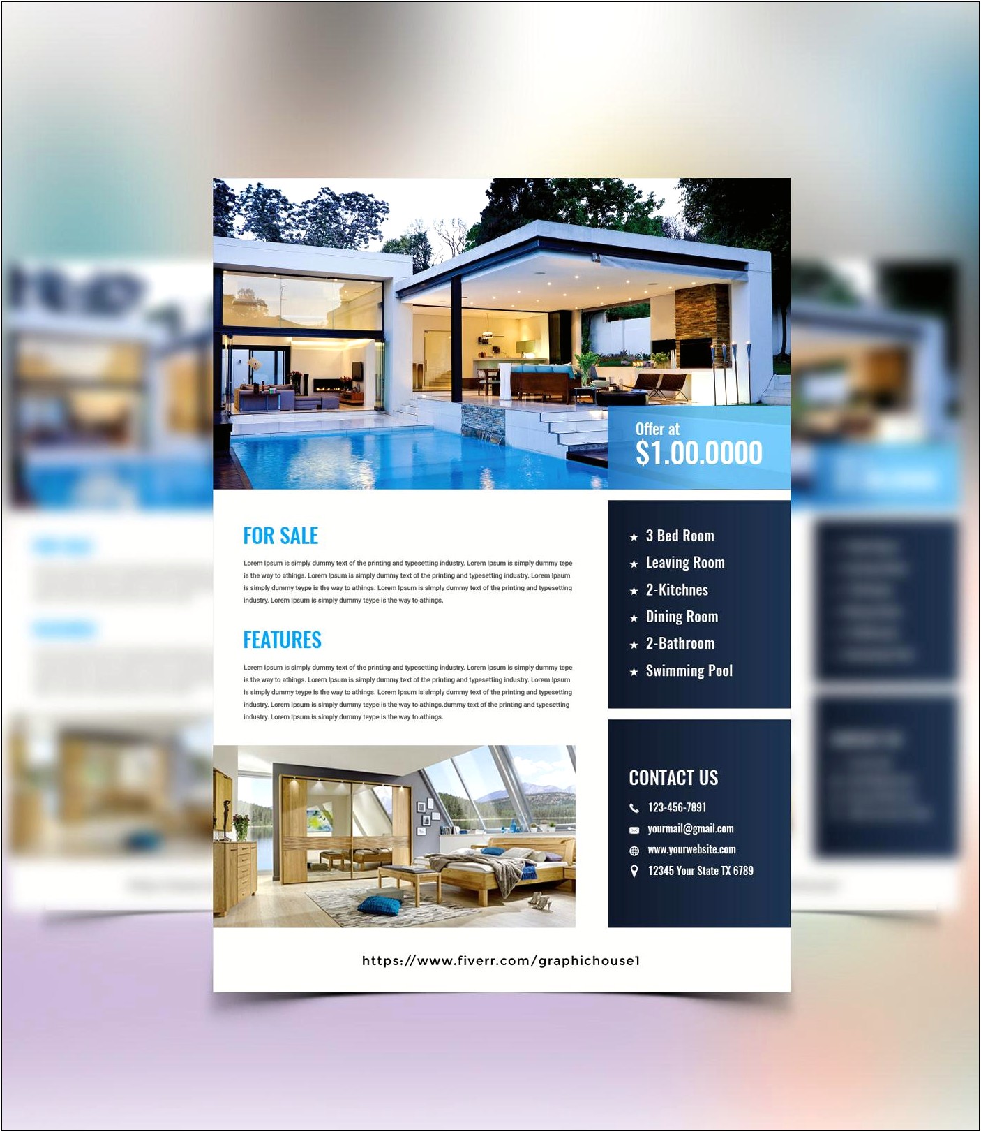 Real Estate Flyer Template 2 Sided Free Download