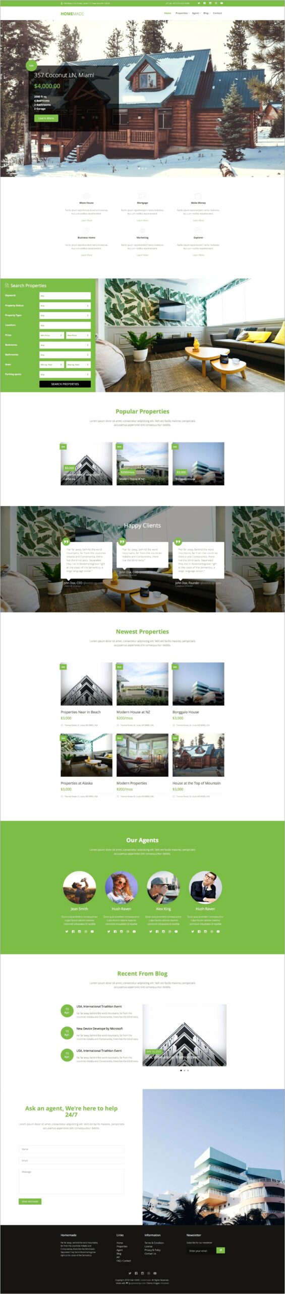 Real Estate Html5 Template Free Download