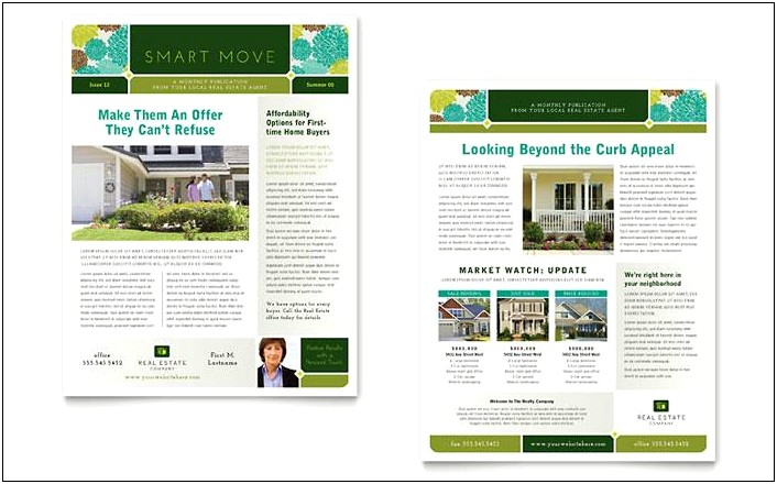 Real Estate Newsletter Templates Free Word