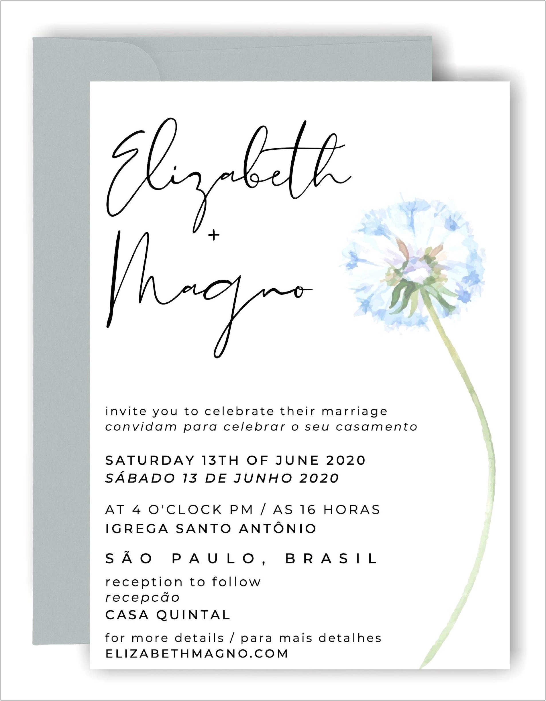 Reception To Follow In Spanish Wedding Invitation Wording