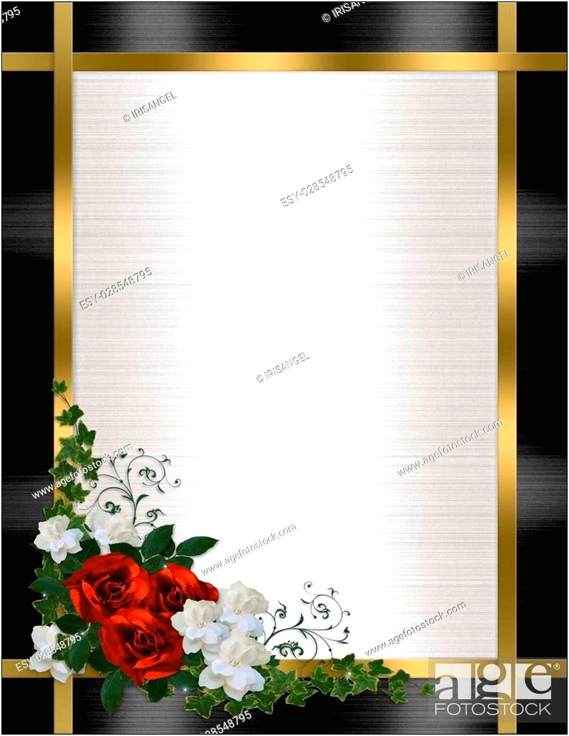 Red And White Wedding Invitation Background