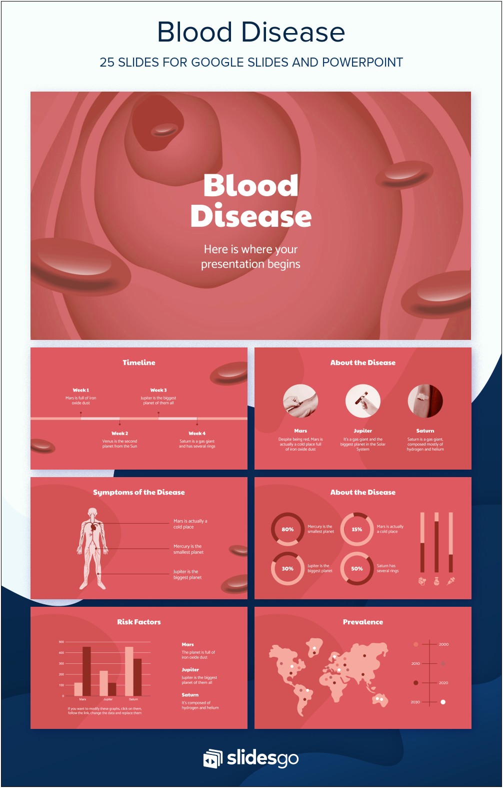 Red Blood Cell Powerpoint Template Free Download