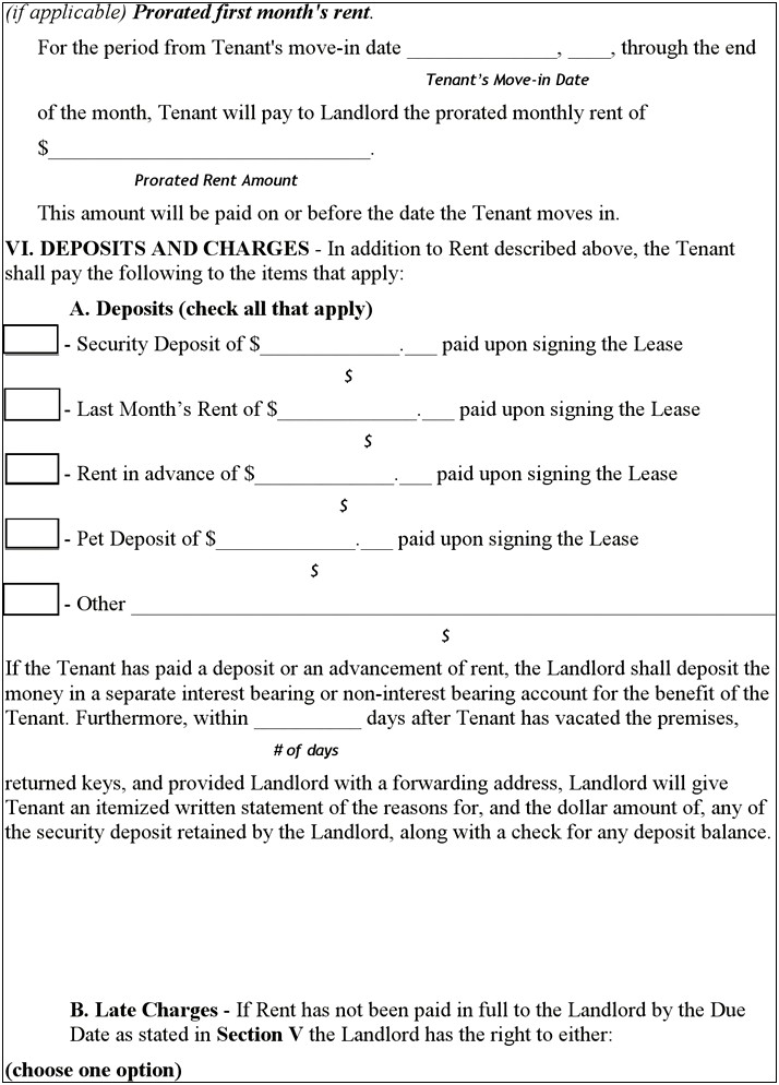 Rental Agreement Printable Template Free New Mexico
