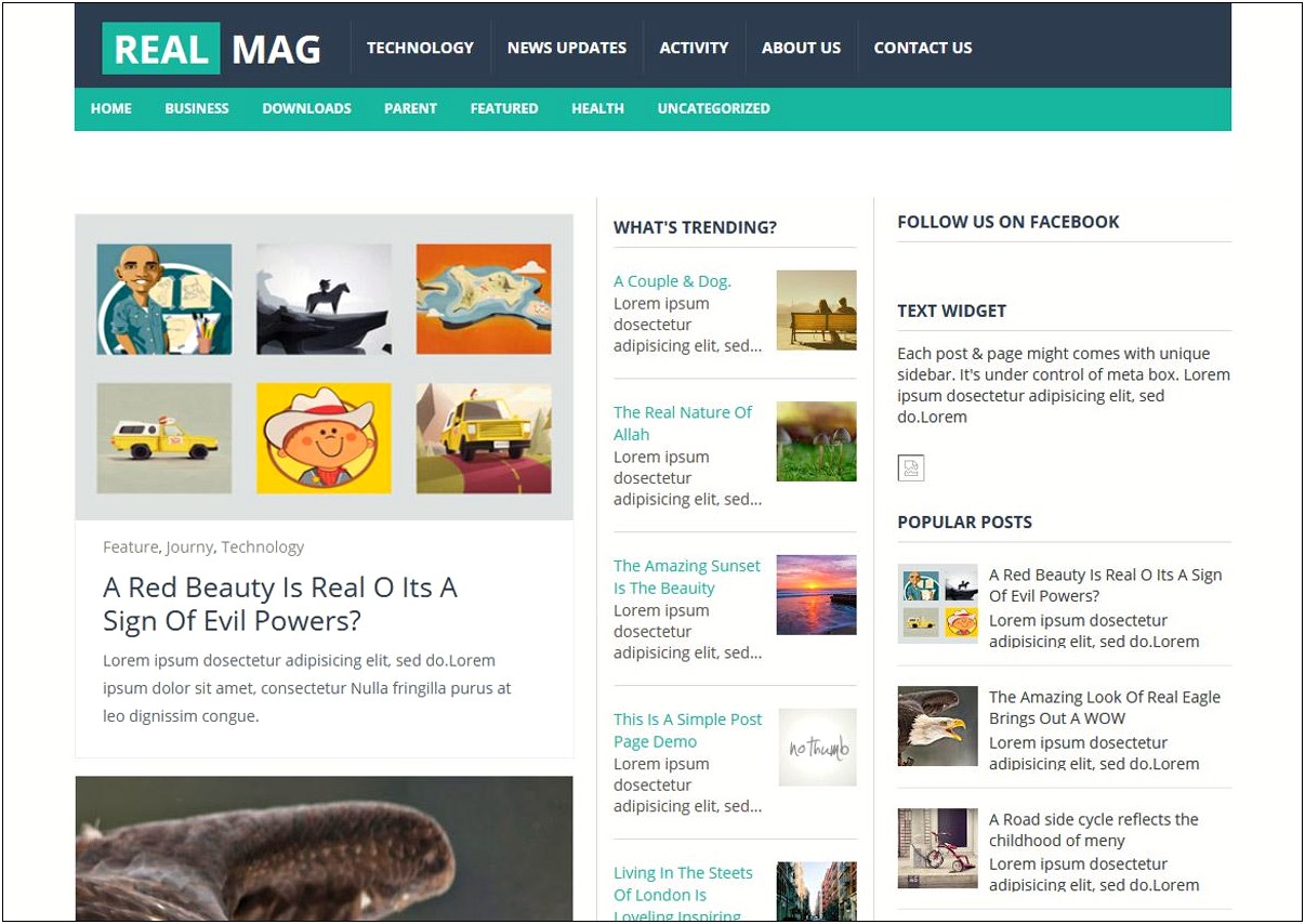 Responsive Magazine Blogger Template Free Download