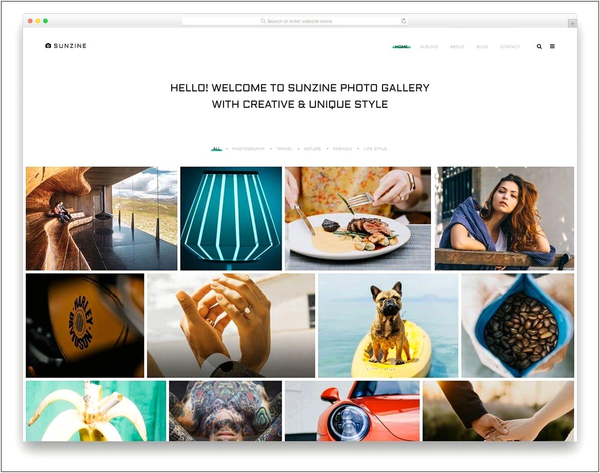 Responsive Photo Gallery Template Free Download