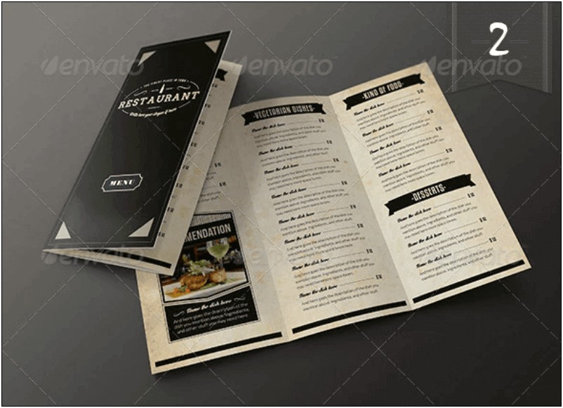Restaurant Menu Design Psd Templates Free Download
