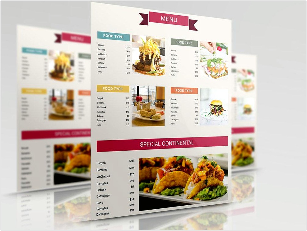 Restaurant Menu Design Templates Psd Free Download