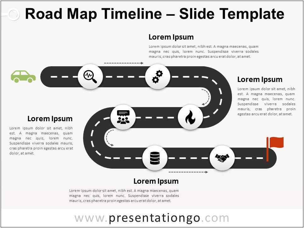 Road Map Ppt Templates Free Download