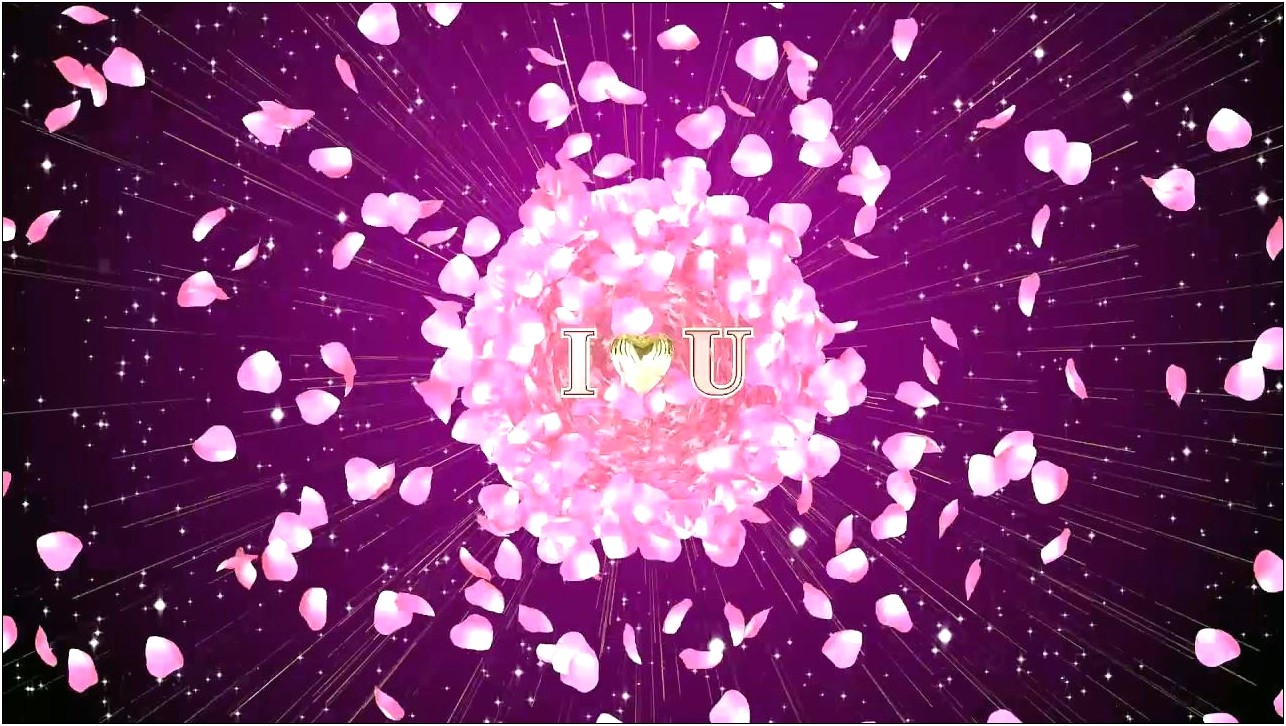 Roses Heart After Effects Templates Free Download
