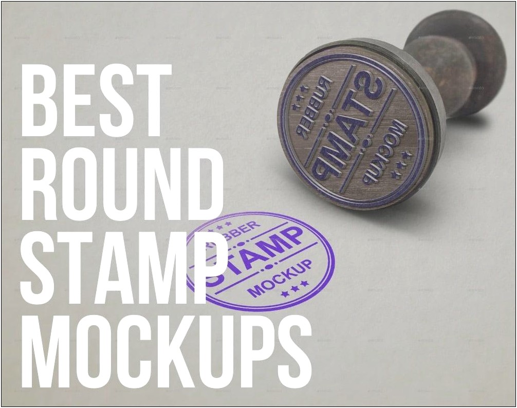 Round Rubber Stamp Template Photoshop Free Download