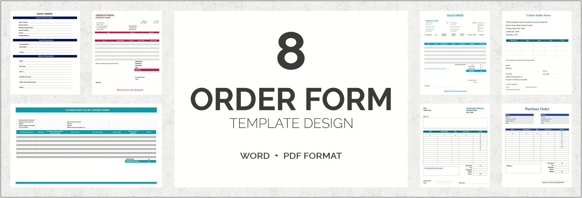 Sales Order Form Template Word Free