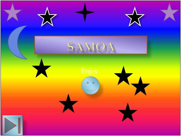 Samoa Go Green Powerpoint Template Free Download