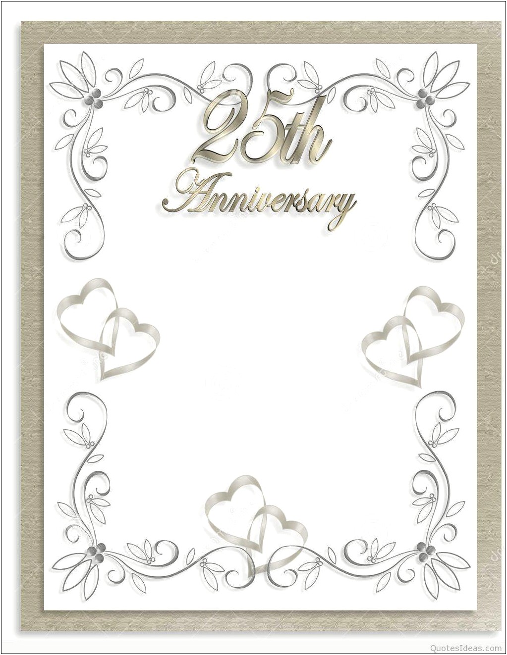 Sample Of Silver Wedding Anniversary Invitation