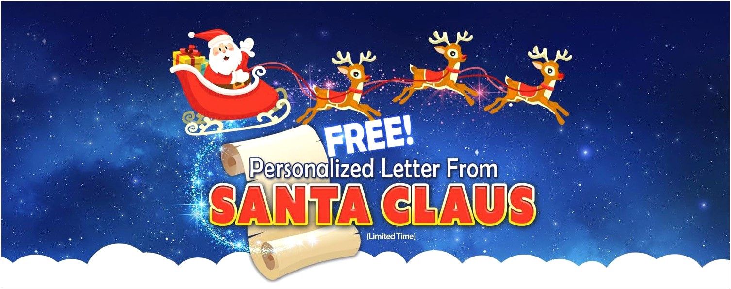 Santa Claus Letter Template Free Printable